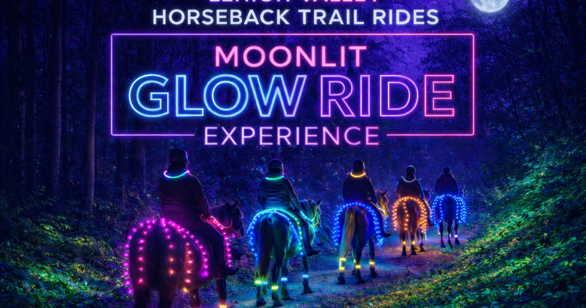 GLOW NIGHT TRAIL RIDE - Moonlit Glow trail ride | Discover Lehigh Valley
